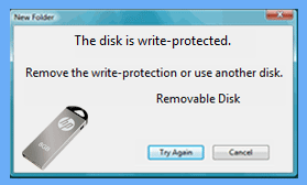 hp usb write protected