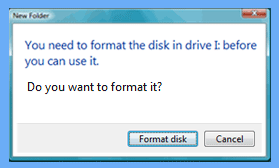 trancend pen drive not formatted